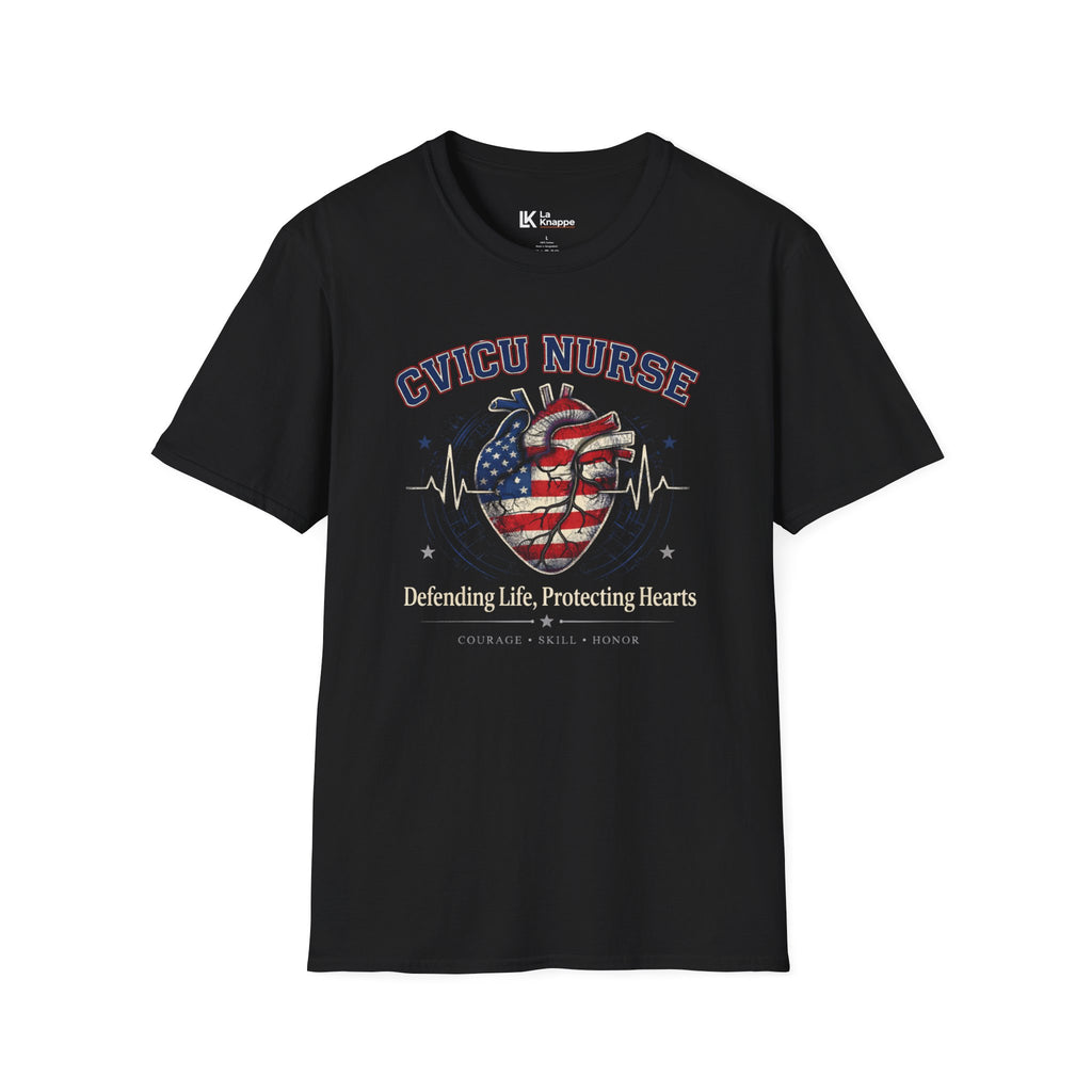 Patriotic Shirt CVICU Nurse Graphic Tee