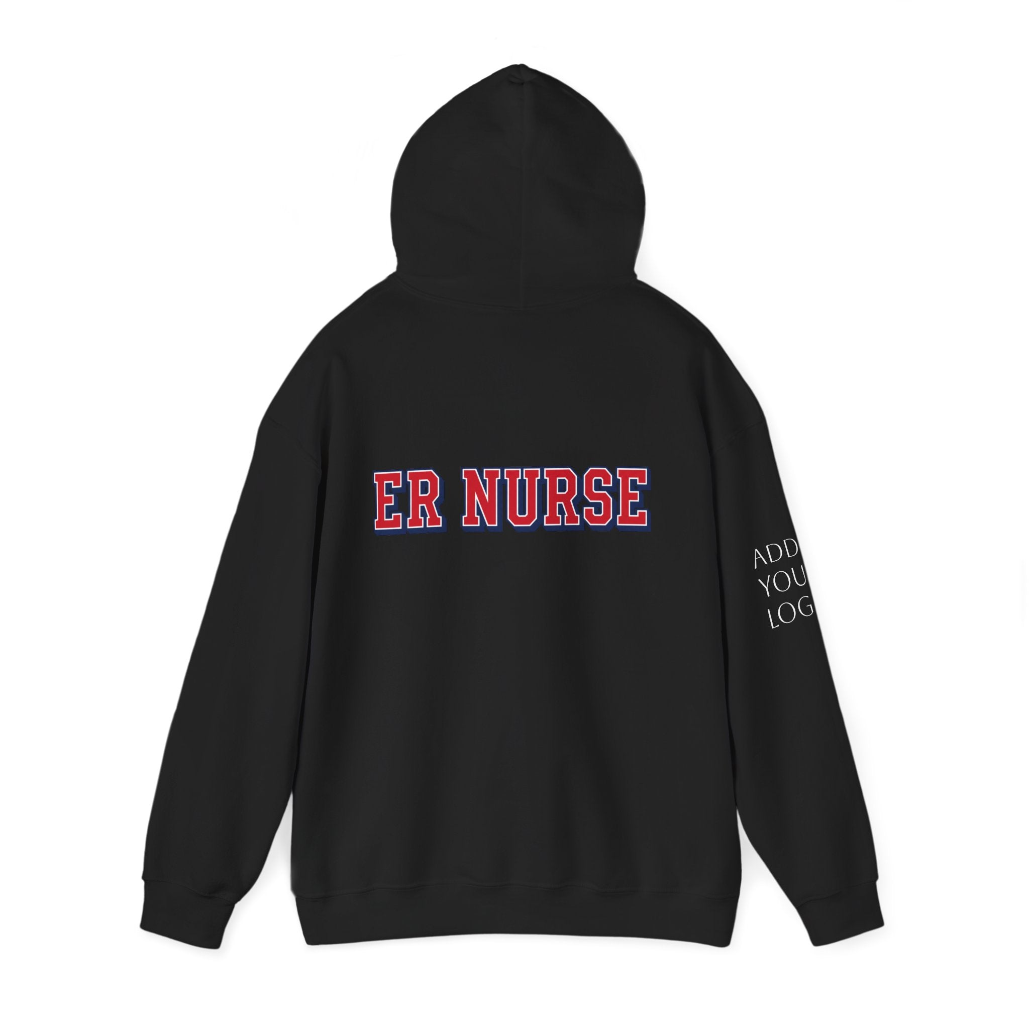 Custom ER Nurse Hoodie — Medical Team Support Pullover Add Your Logo
