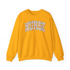Nurse Floral Crewneck Sweatshirt