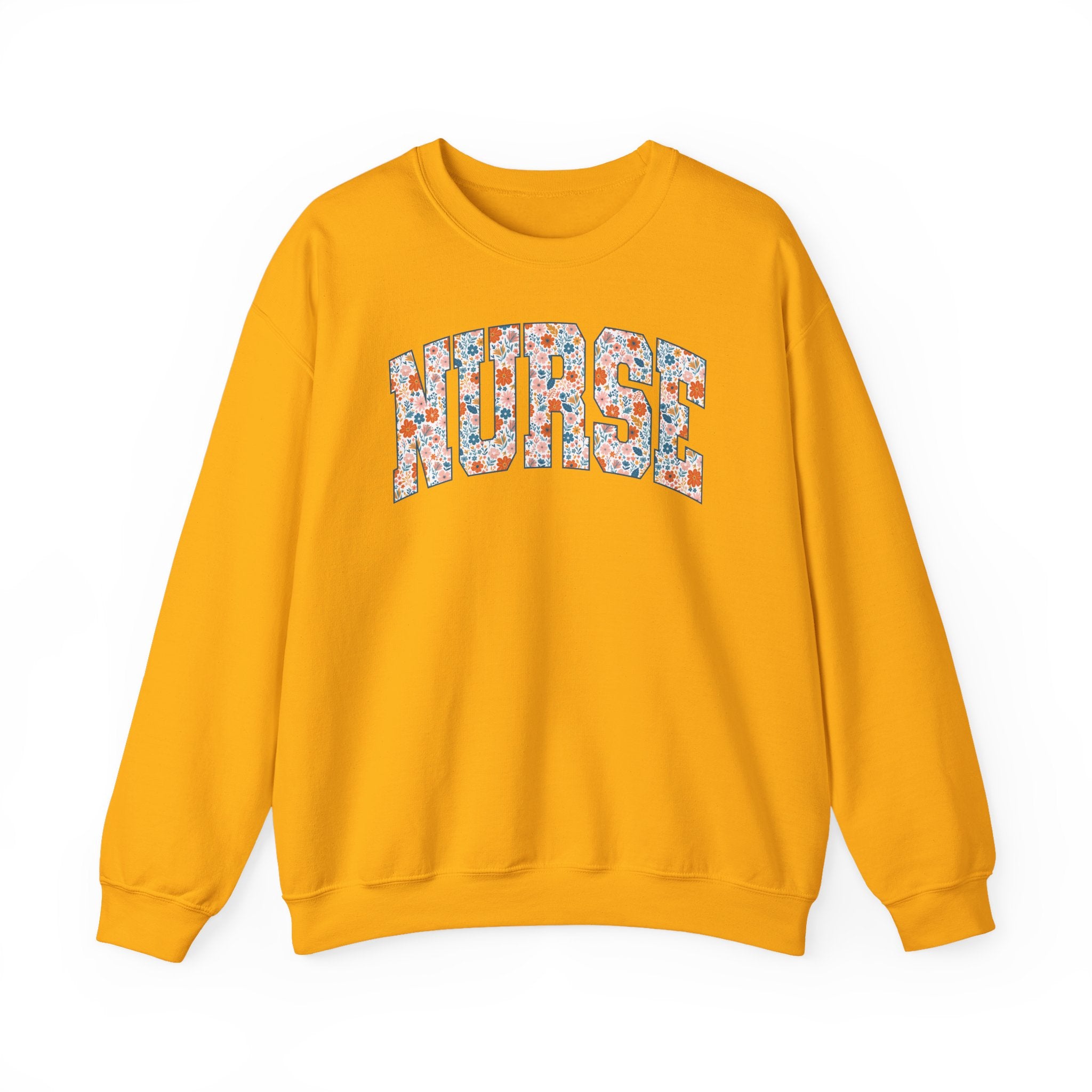 Nurse Floral Crewneck Sweatshirt