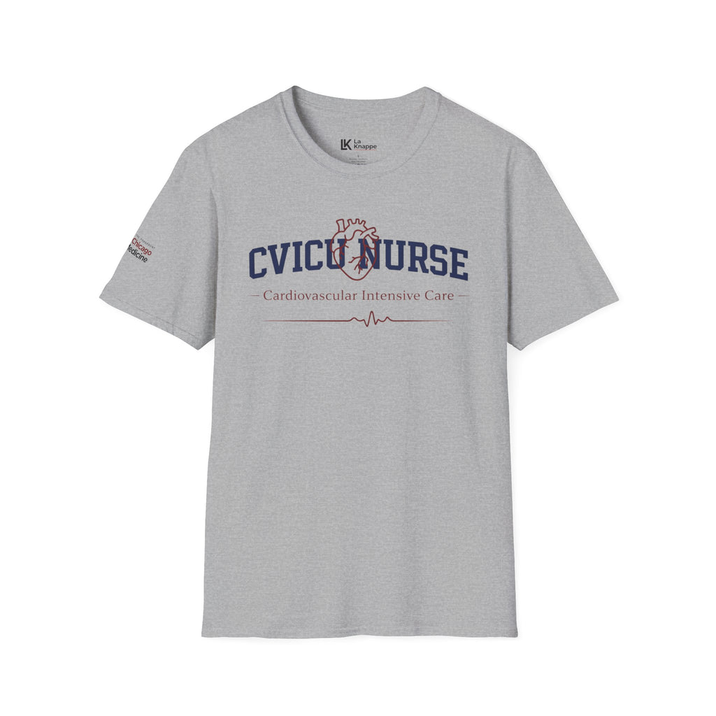 CVICU Nurse T-Shirt  Anatomical Heart Graphic Cardiovascular Intensive Care Nurse Tee