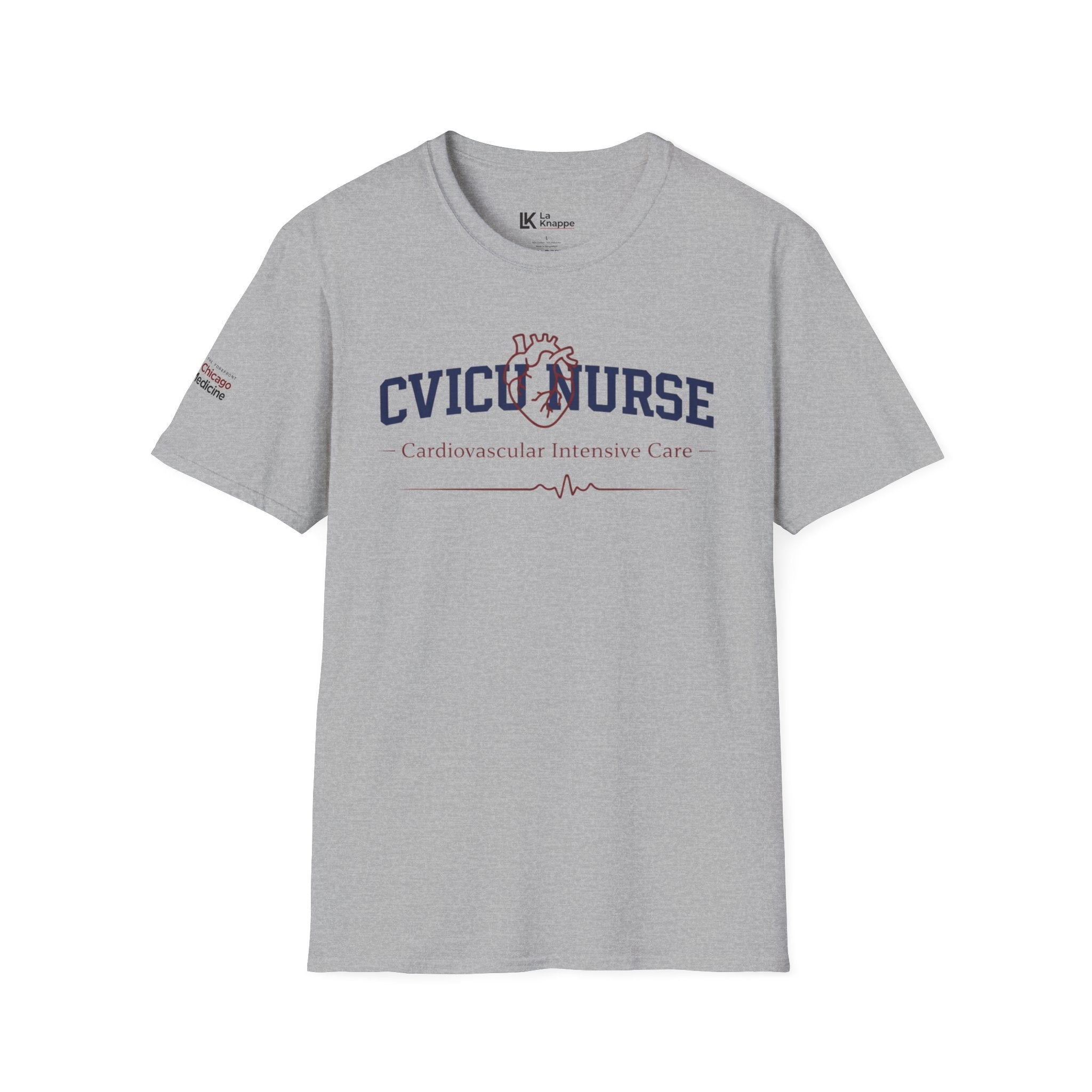 CVICU Nurse T-Shirt  Anatomical Heart Graphic Cardiovascular Intensive Care Nurse Tee