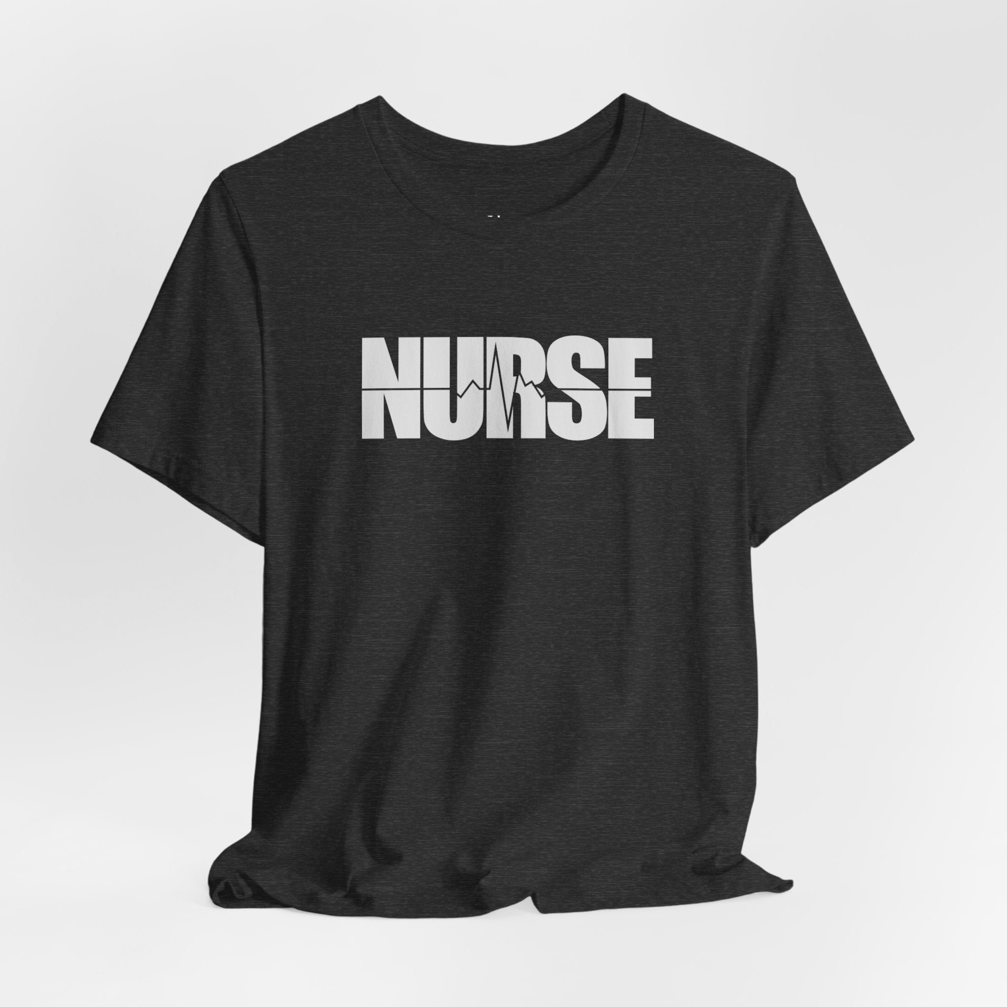 Nurse Graphic Tee — Bold 'NURSE' White Logo Shirt for Healthcare Heroes Nurse Gift Student Nurse