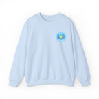 PICU Nurse Embroidered Circular Badge with Heart Stethoscope Unisex Heavy Blend™ Crewneck Sweatshirt