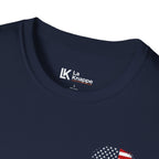 American Flag Circle T-Shirt — Patriotic USA Emergency Ready Nurse T-Shirt