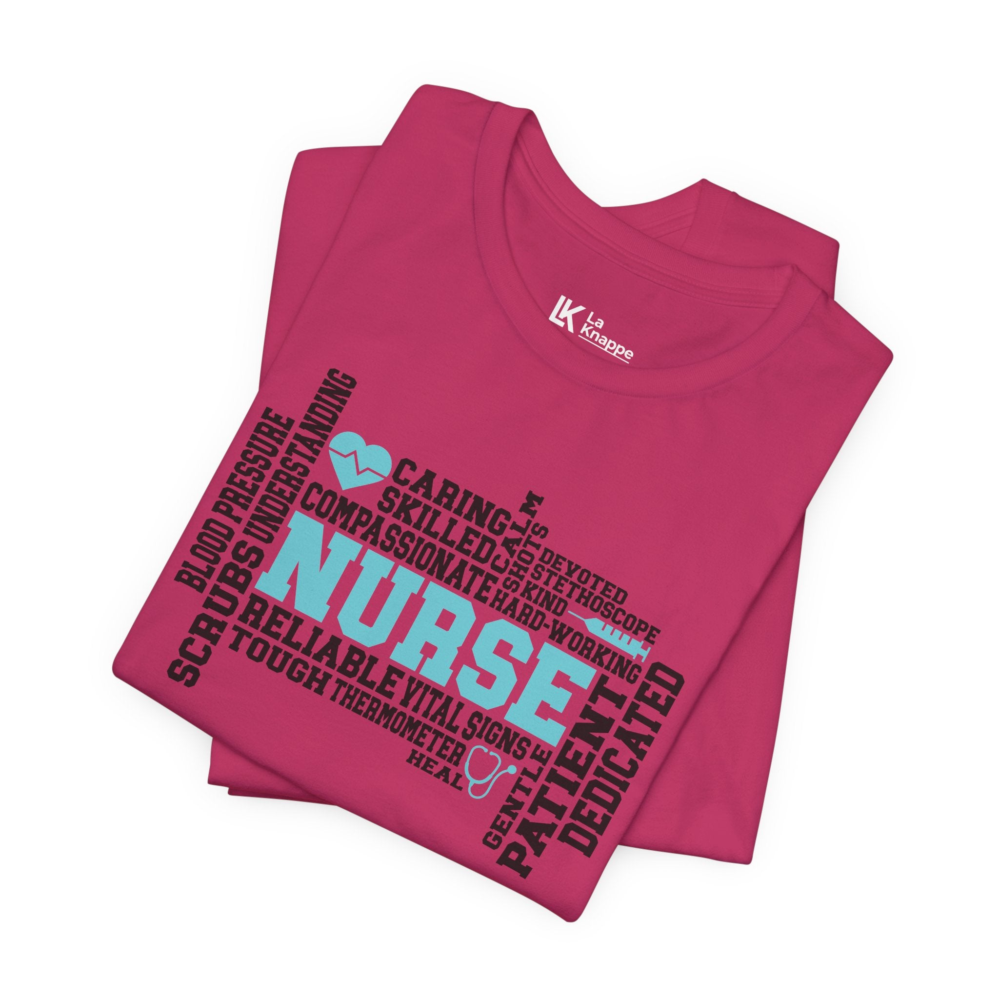 Nurse Word Cloud Tee — Caring, Skilled & Compassionate Nursing Shirt Student Nurse Nurse Gift