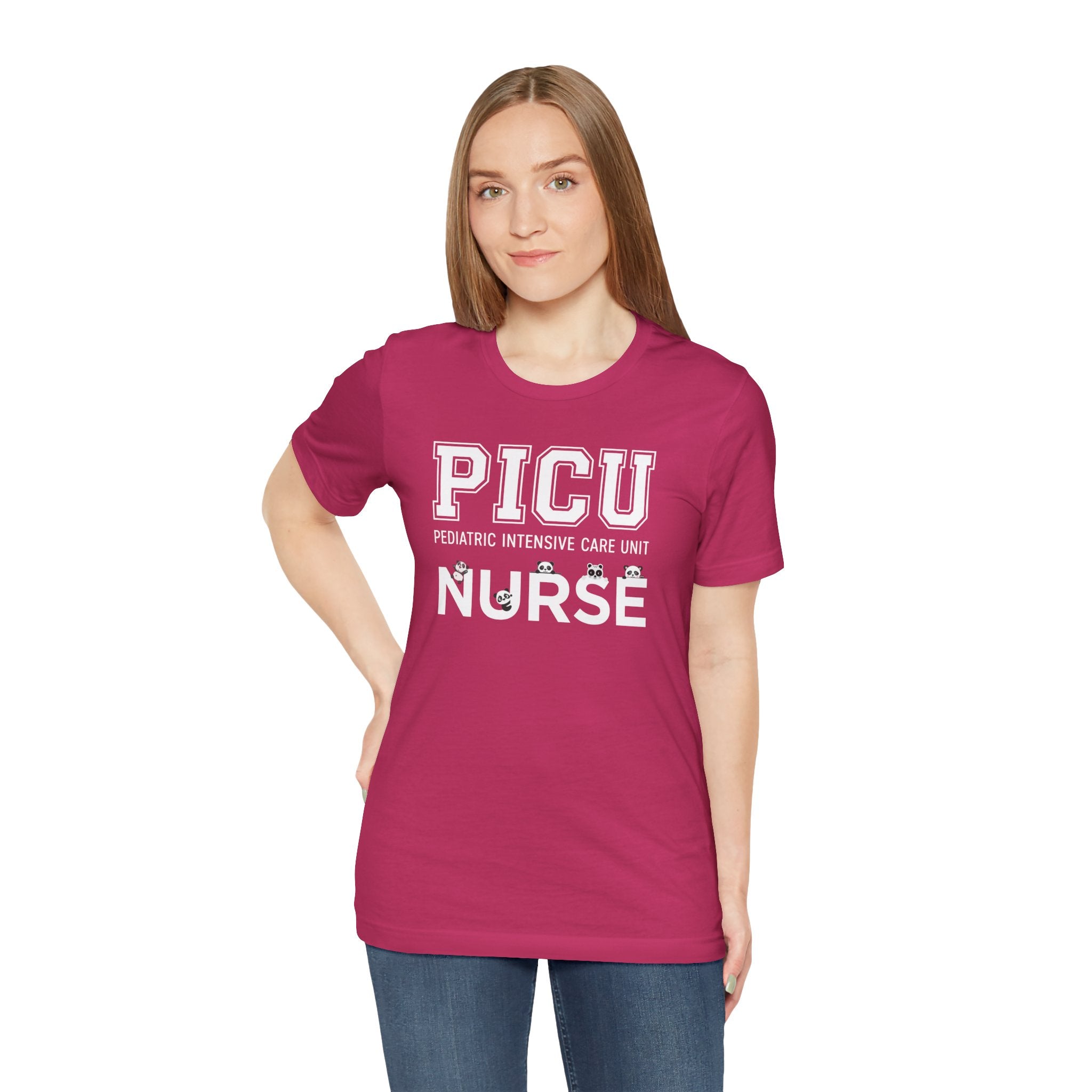 PICU Nurse T‑Shirt — Cute ICU Neonatal Nurse Tee (Baby Paw Icons)