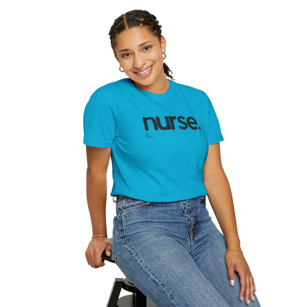 Nurse Chicago Graphic Tee — 'nurse.' Minimalist Medical T‑Shirt