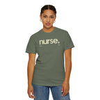 Nurse New York Garment-Dyed T-Shirt — Retro 'nurse.' Graphic Tee for Nurses, Gifts & Workwear