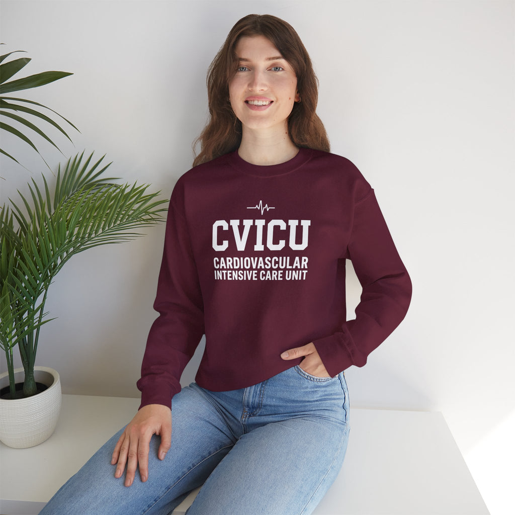 CVICU Crewneck Sweatshirt – Cardiovascular Intensive Care Unit Pullover