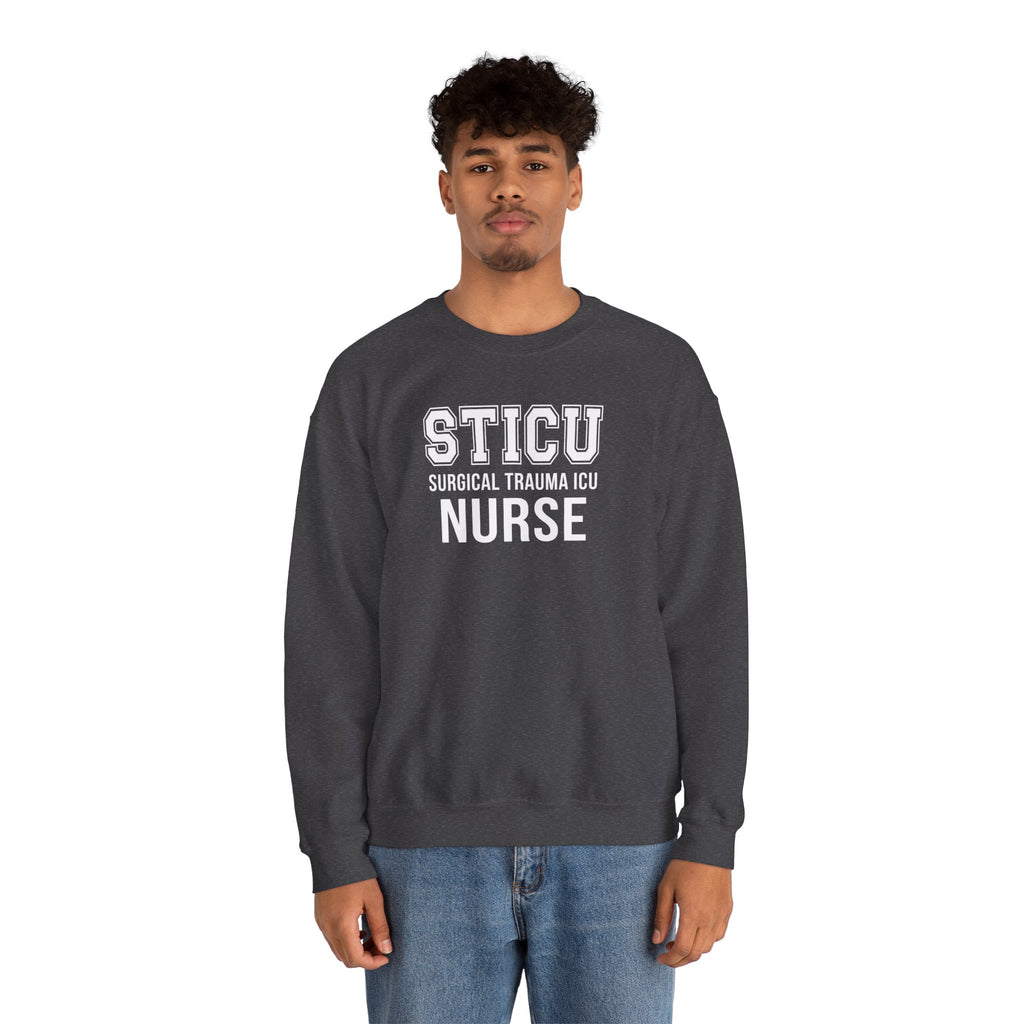STICU Nurse Sweatshirt - Surgical Trauma ICU Crewneck for Nurses