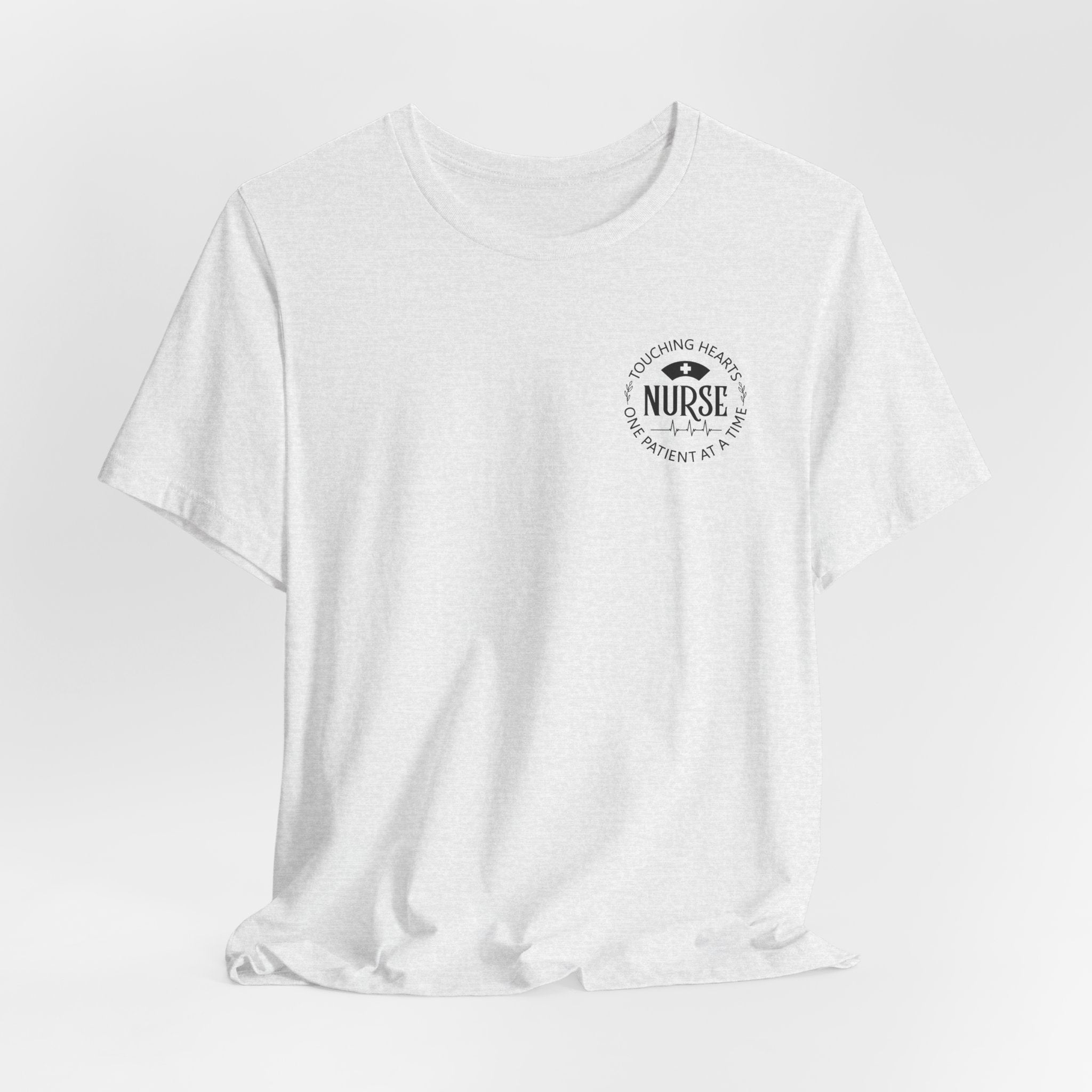 Nurse Heartbeat Logo Tee — 'Proud To Be A Nurse' Short Sleeve Shirt