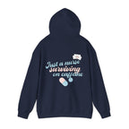 Nurse Hoodie — “Just a Nurse Surviving on Caffeine” Cute Medical Sweatshirt