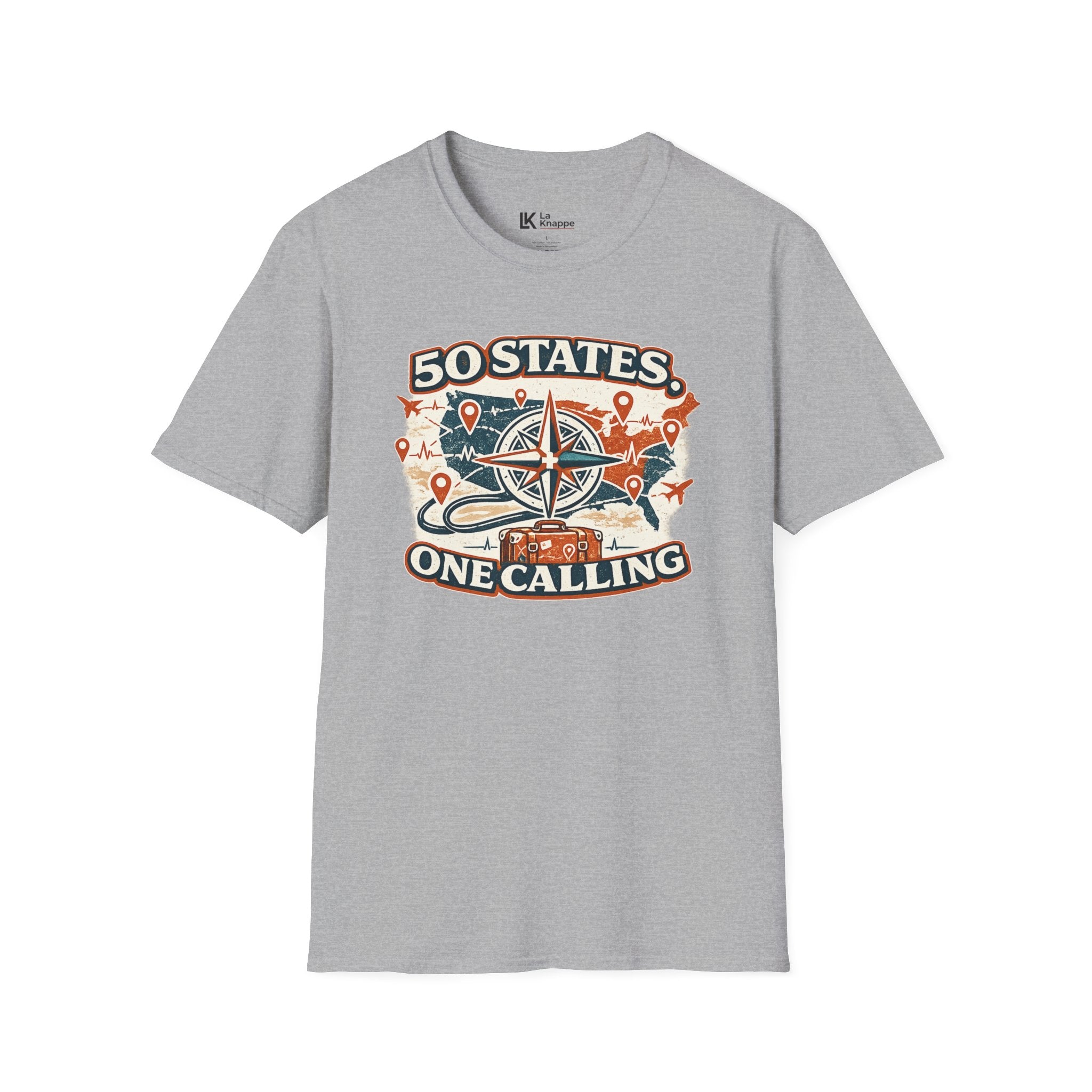 50 States One Calling Travel Nurse Tee