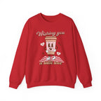 Sweatshirt - "Wishing You a Little Love" Cute Coffee Cup Crewneck