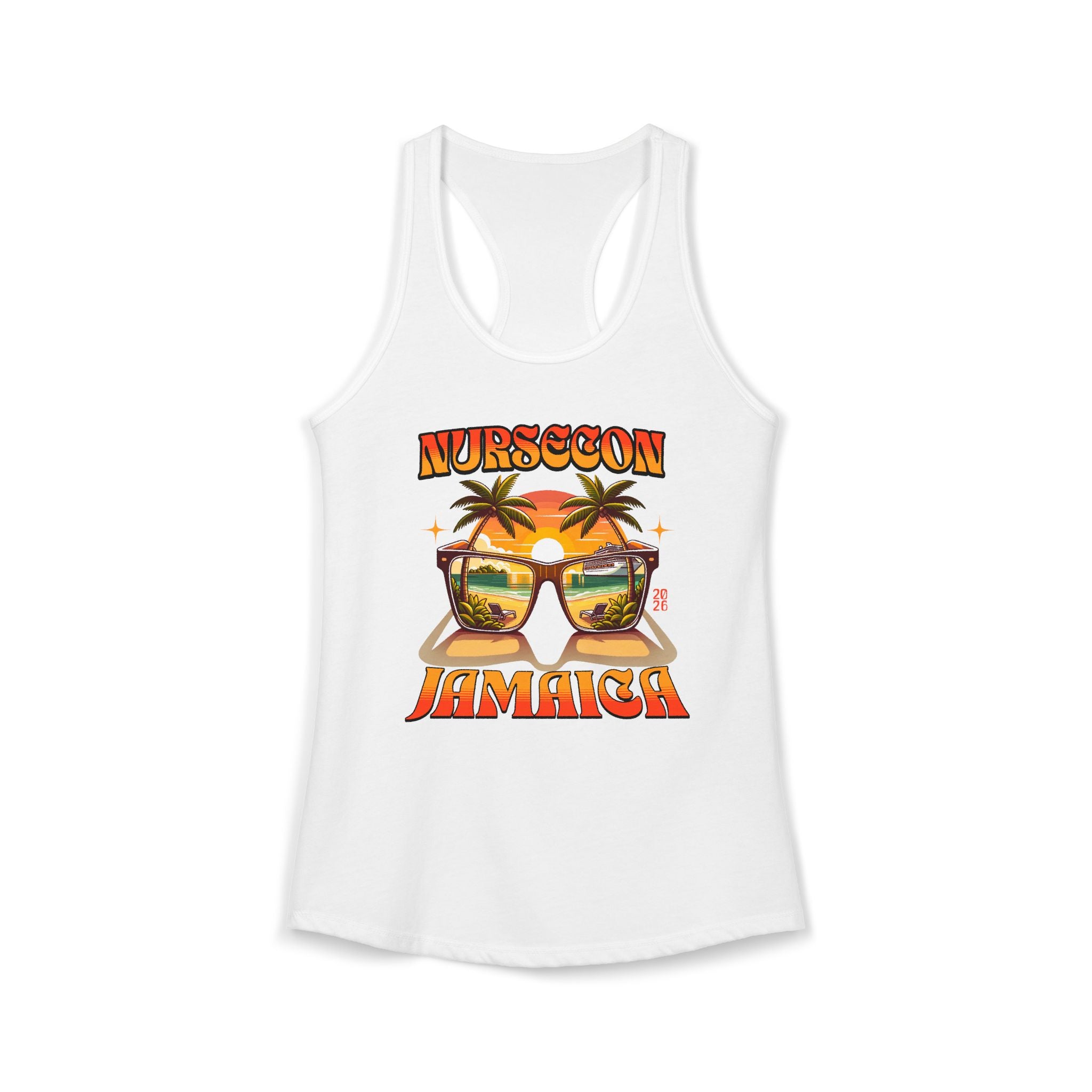 NurseCon Jamaica 2026 Nurse Cruise Trip Women's Ideal Racerback Tank