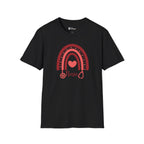 School Nurse Rainbow Heart Tshirt
