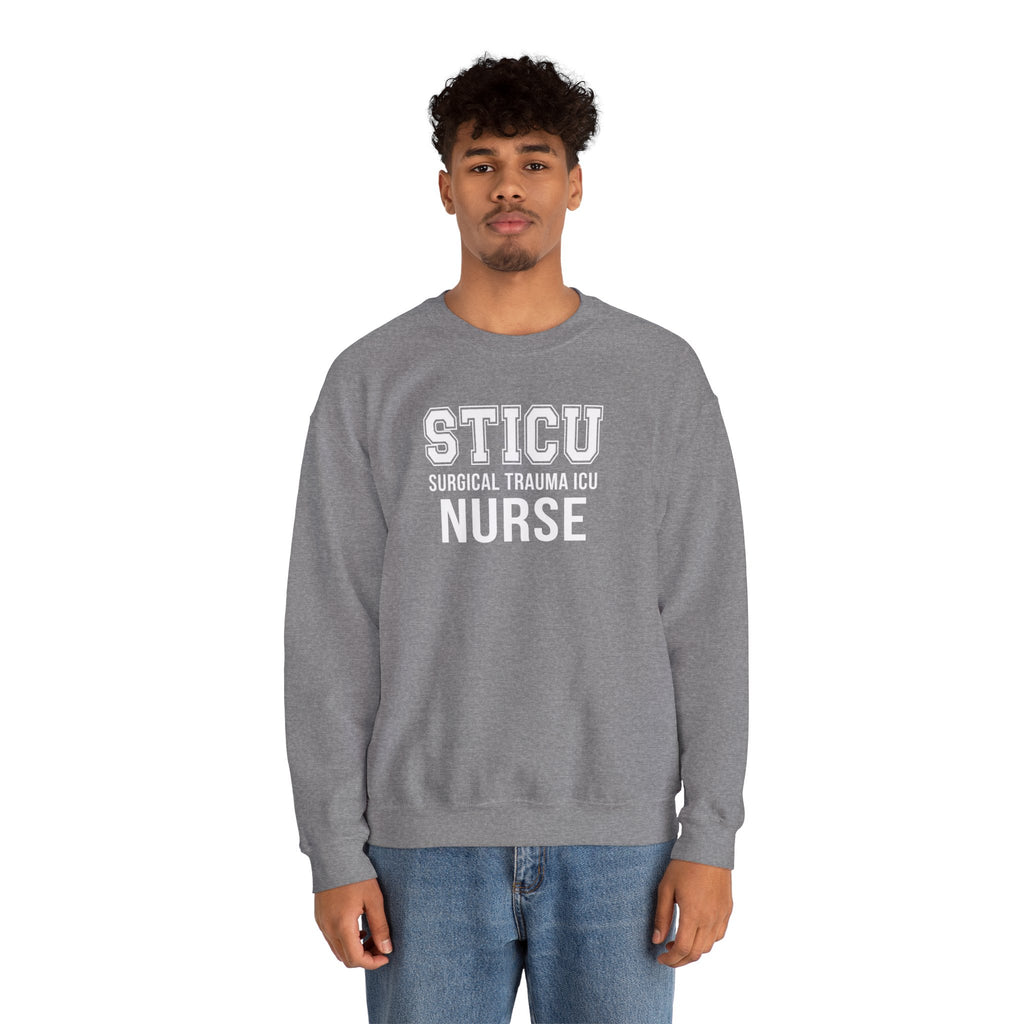 STICU Nurse Sweatshirt - Surgical Trauma ICU Crewneck for Nurses