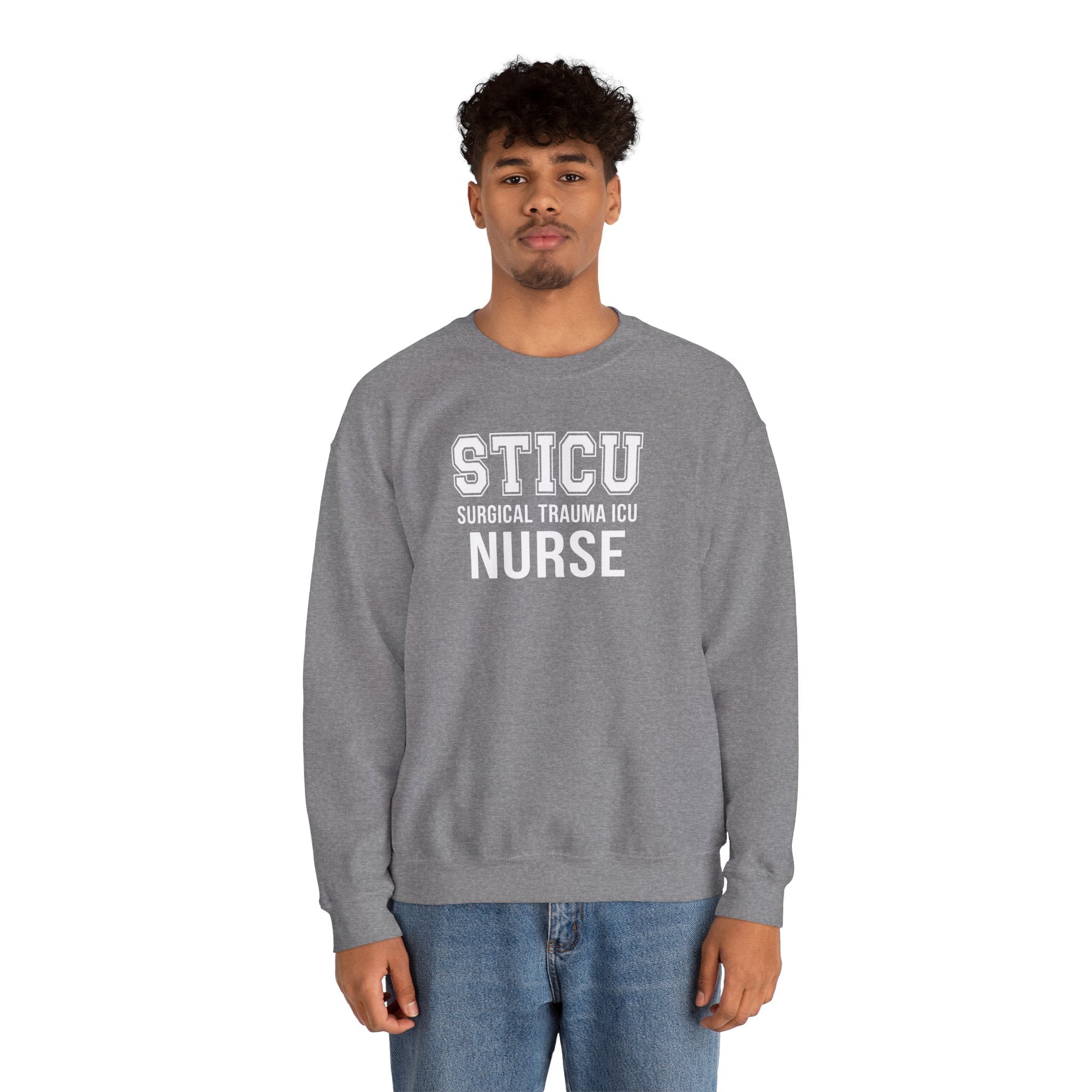 STICU Nurse Sweatshirt - Surgical Trauma ICU Crewneck for Nurses