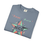 NICU First Rule Star T-Shirt — First Rule: Fierce HEARTS, Gentle HANDS Preemie & Neonatal Care Support Tee Pediatric NURSE T-shirt