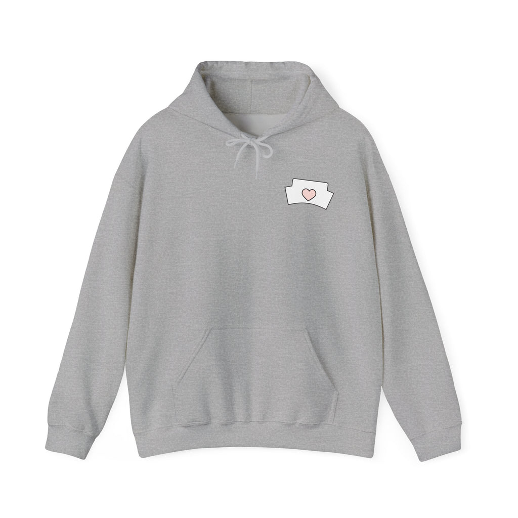Nurse Hoodie — “Just a Nurse Surviving on Caffeine” Cute Medical Sweatshirt