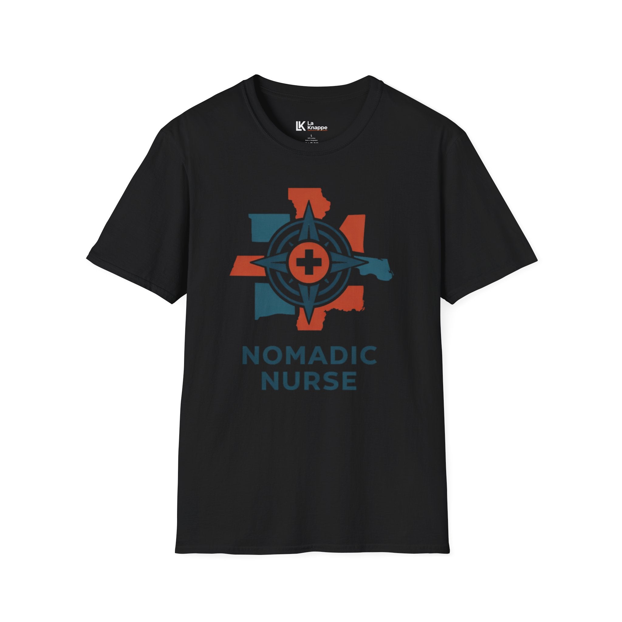 Nomadic Nurse Compass T-Shirt — Travel Nurse Adventure Medical Tee