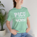 PICU Nurse T‑Shirt — Cute ICU Neonatal Nurse Tee (Baby Paw Icons)