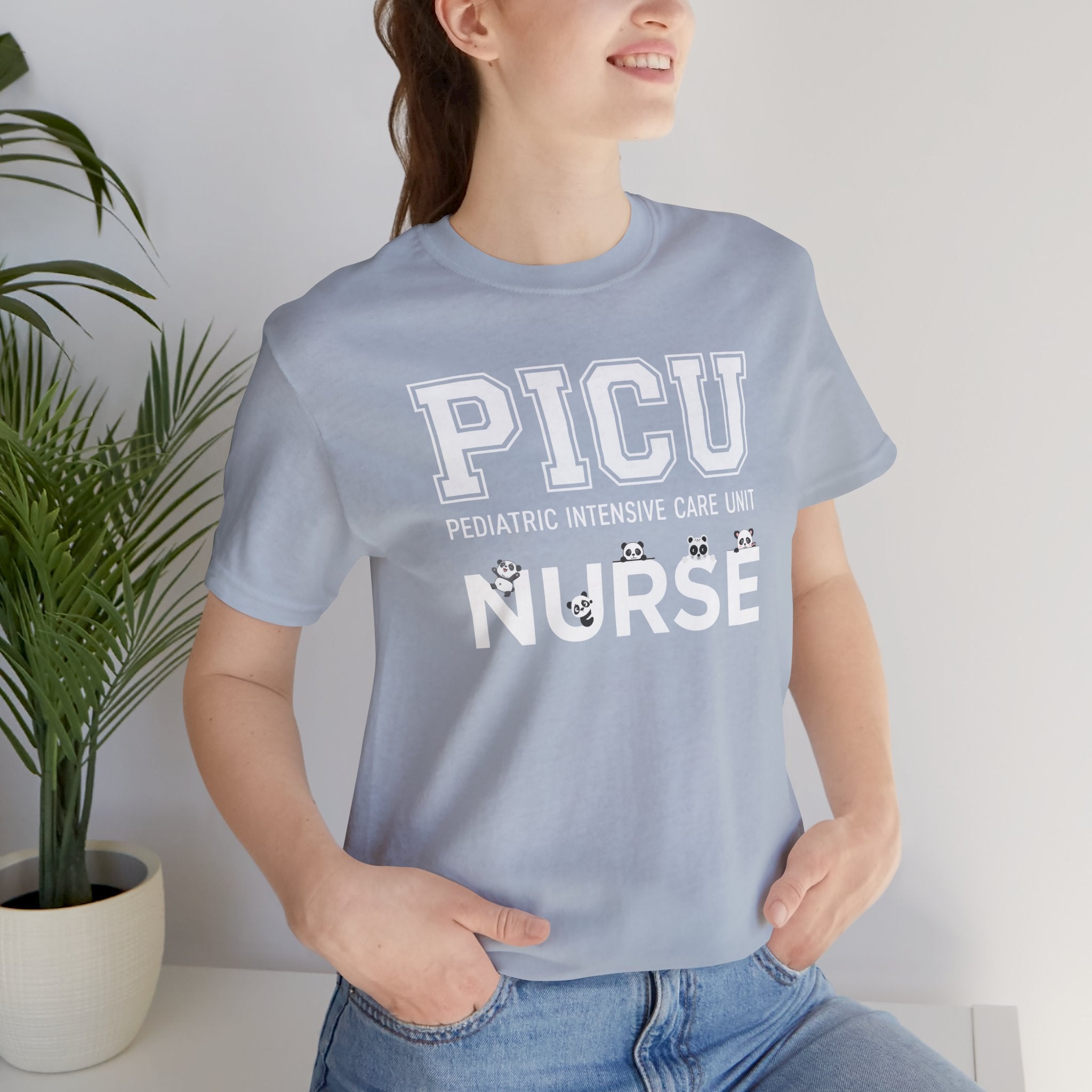 PICU Nurse T‑Shirt — Cute ICU Neonatal Nurse Tee (Baby Paw Icons)