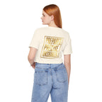 Prepared. Precise. Unshaken. Tee — Motivational Gold Text Tee