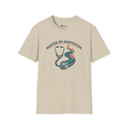 Travel Nurse Master of Adaptation Stethoscope T-Shirt — Nurse & Med Student Gift Travelling Adventure and Healthcare