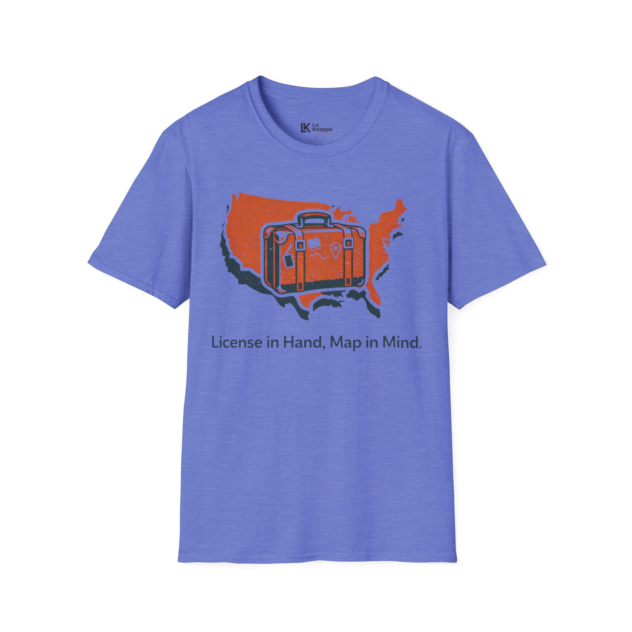 Travel T-Shirt – "License in Hand, Map in Mind" Graphic Tee