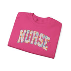 Nurse Floral Crewneck Sweatshirt
