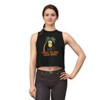 Nurse Conference Cruise Trip Crop Top — "Stat: to The Lido Deck" Tropical Palm & Drink Graphic Nurse T- Shirt