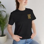 Prepared. Precise. Unshaken. Tee — Motivational Gold Text Tee