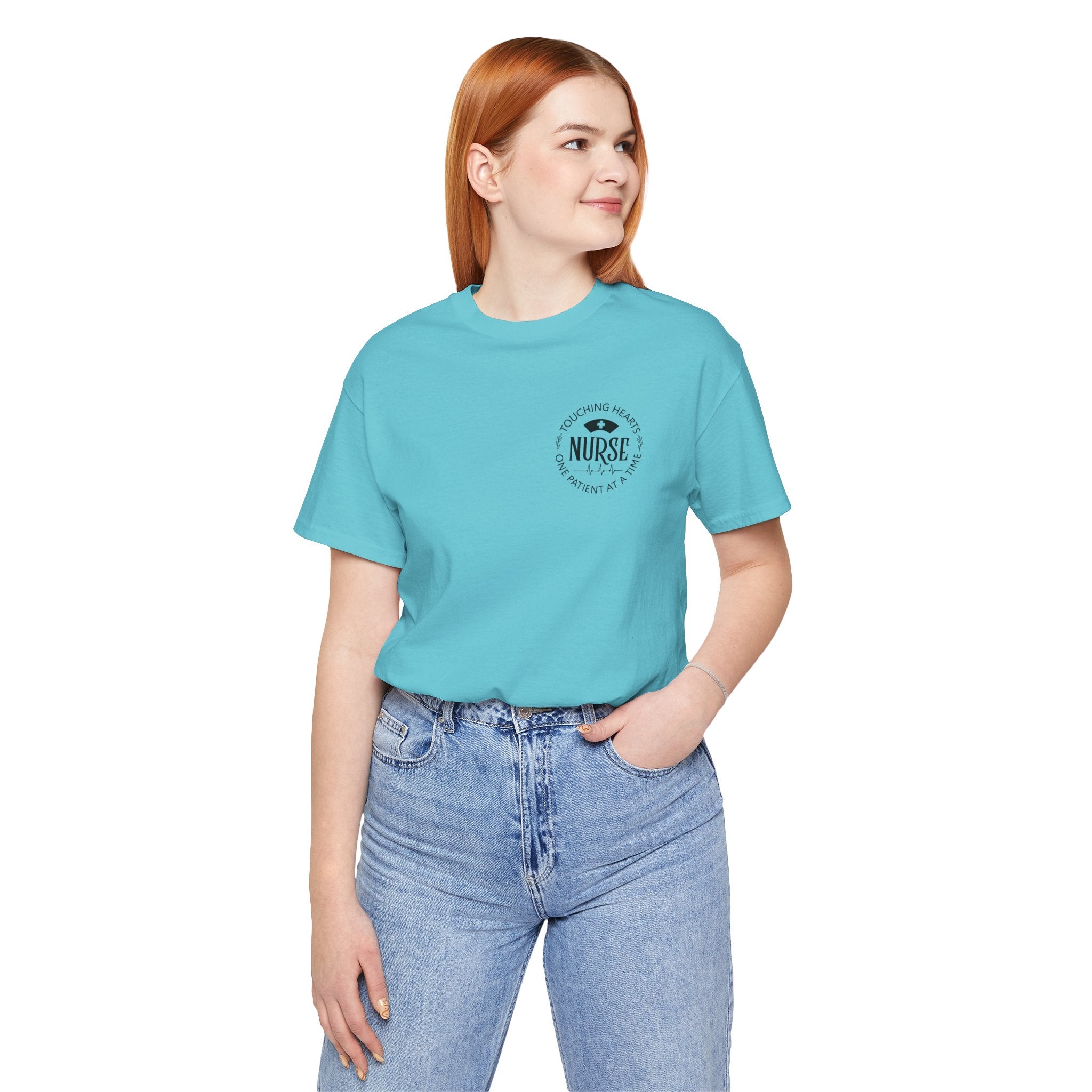 Nurse Heartbeat Logo Tee — 'Proud To Be A Nurse' Short Sleeve Shirt