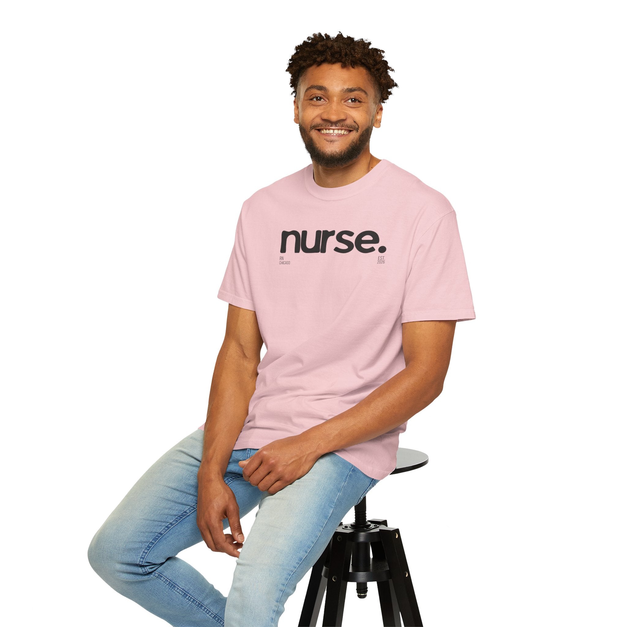 Nurse Chicago Graphic Tee — 'nurse.' Minimalist Medical T‑Shirt