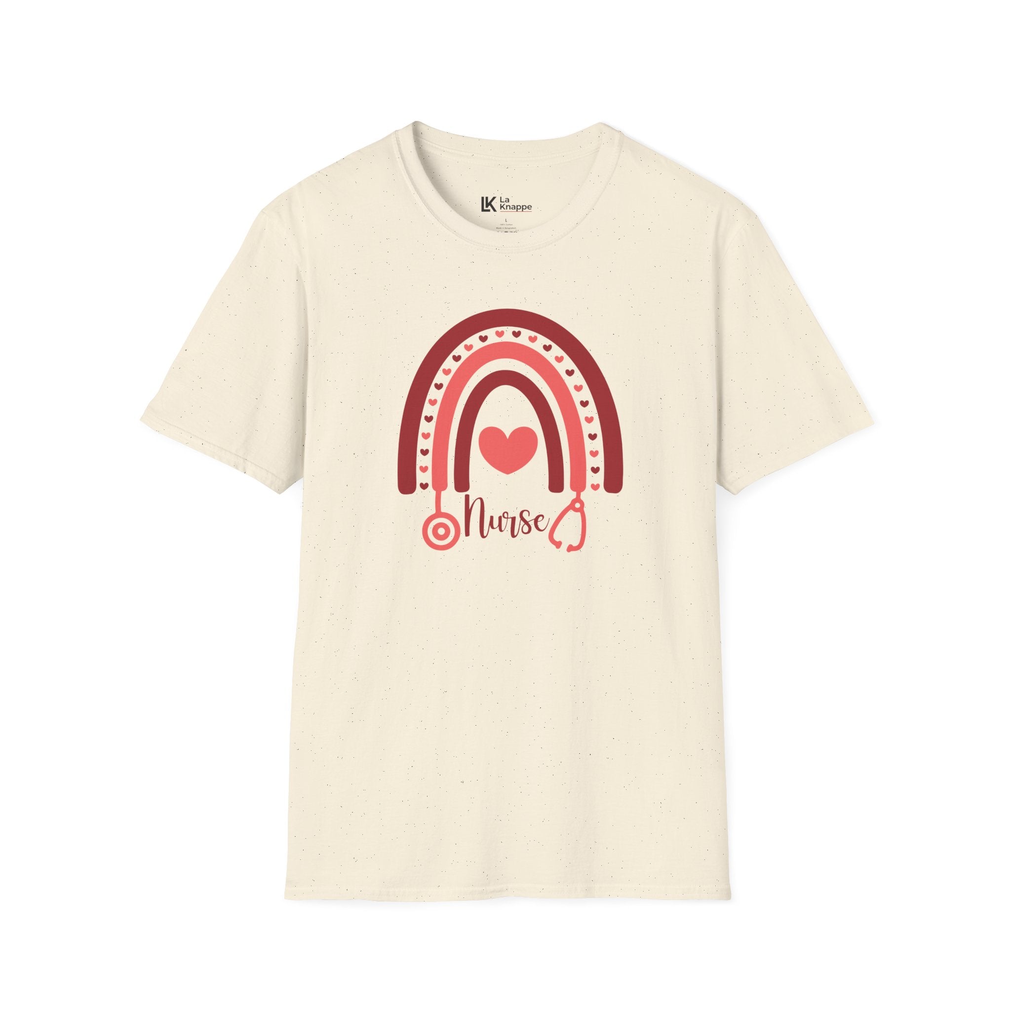 School Nurse Rainbow Heart Tshirt