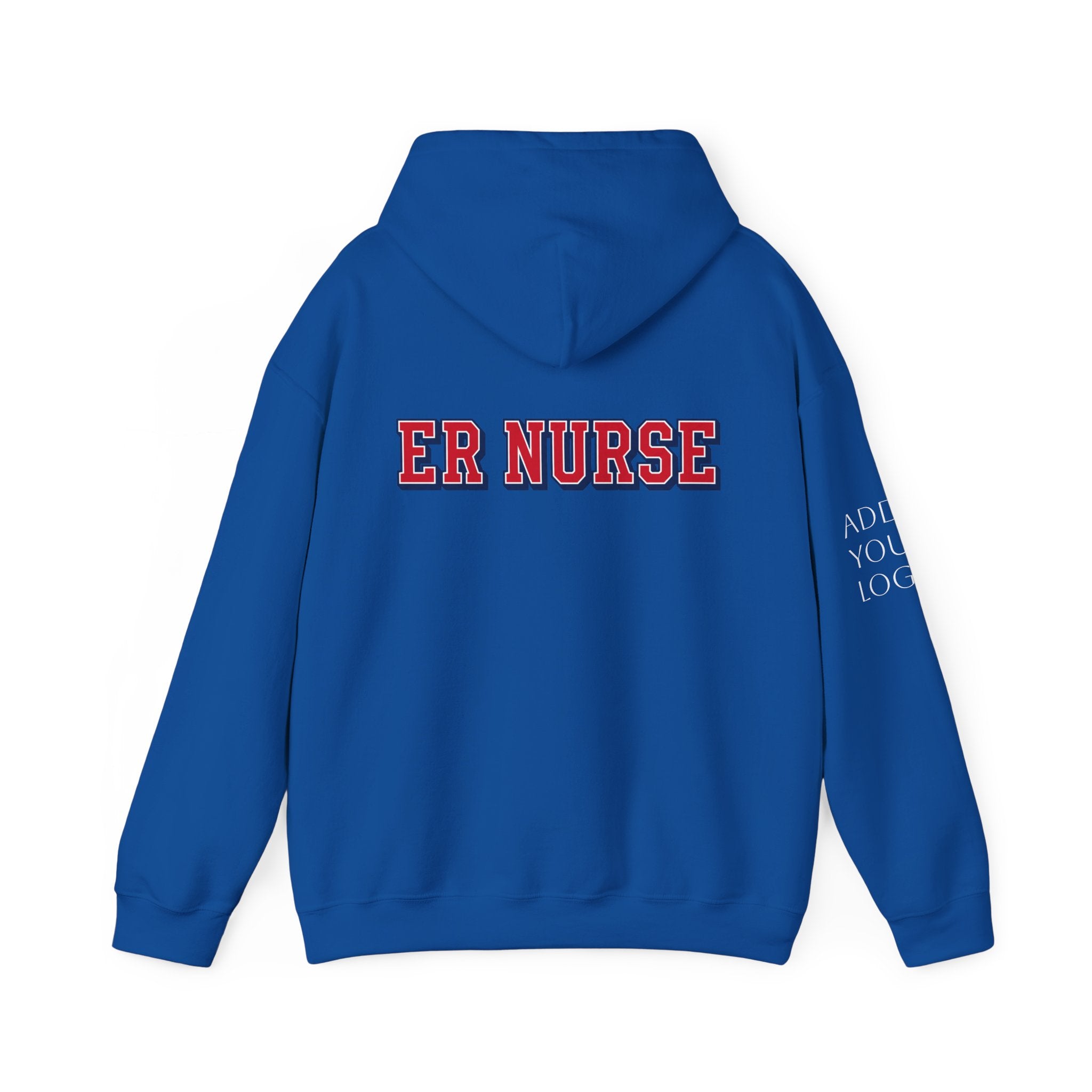 Custom ER Nurse Hoodie — Medical Team Support Pullover Add Your Logo