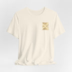 Prepared. Precise. Unshaken. Tee — Motivational Gold Text Tee