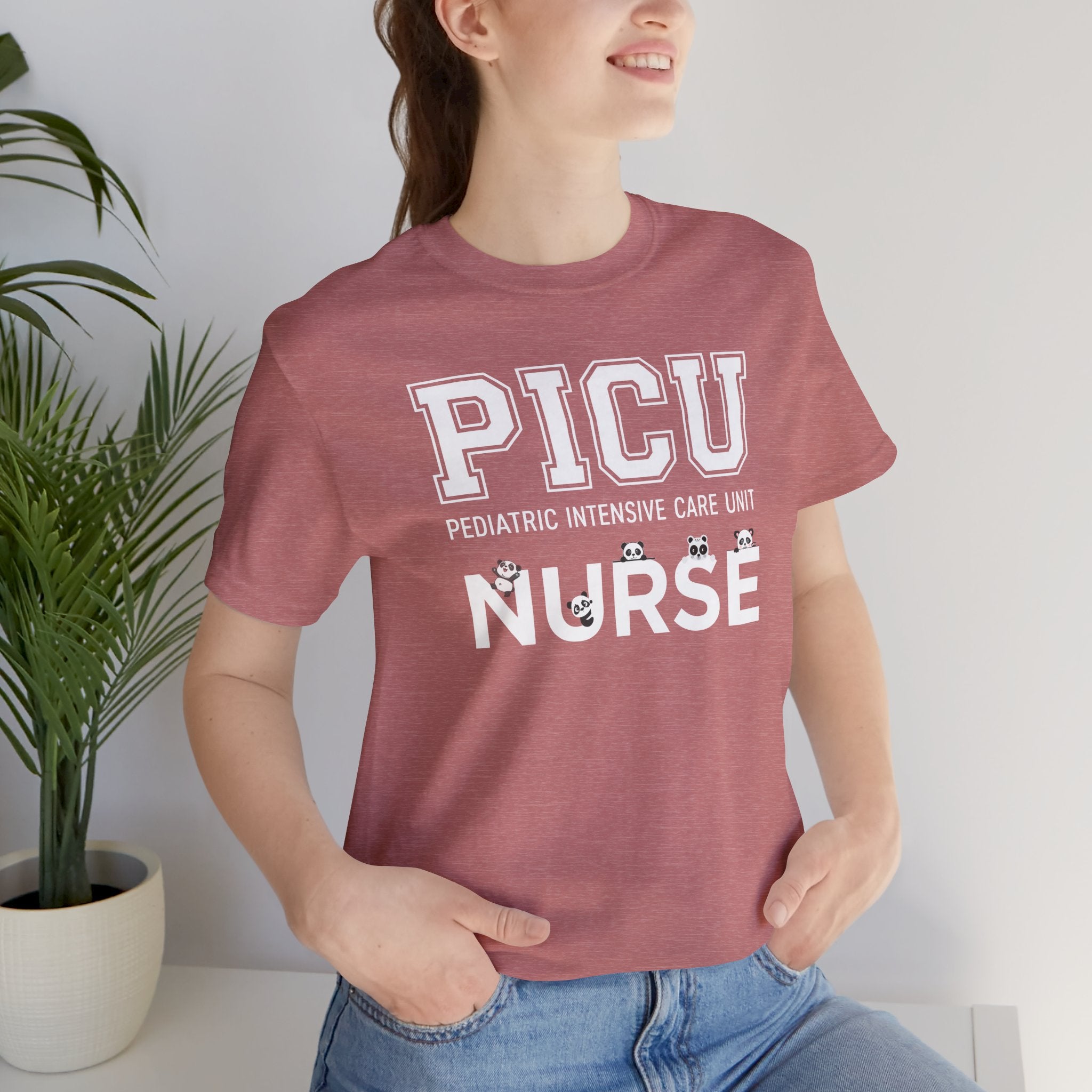 PICU Nurse T‑Shirt — Cute ICU Neonatal Nurse Tee (Baby Paw Icons)