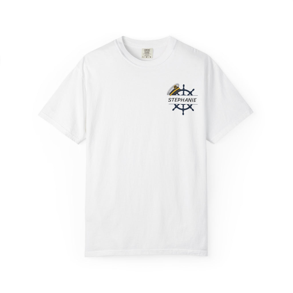 Customize NurseCon At Sea 2026 Cruise Crew T-Shirt — Personalized Name Nurse Nautical Tee