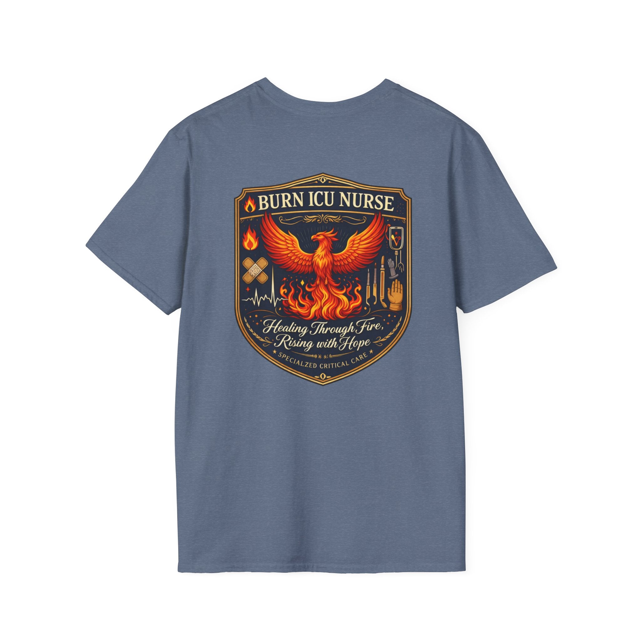 Burn ICU Nurse Tee Phoenix Graphic ICU Tee