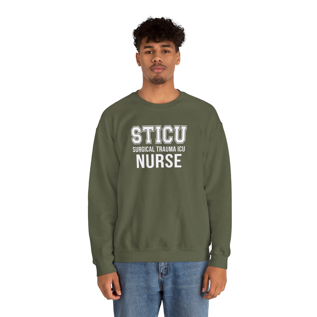 STICU Nurse Sweatshirt - Surgical Trauma ICU Crewneck for Nurses