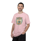 Caffeinated & Caring Nurse T‑Shirt — Retro Coffee Nursing Tee