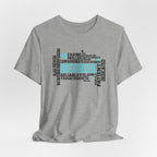 Nurse Word Cloud Tee — Caring, Skilled & Compassionate Nursing Shirt Student Nurse Nurse Gift