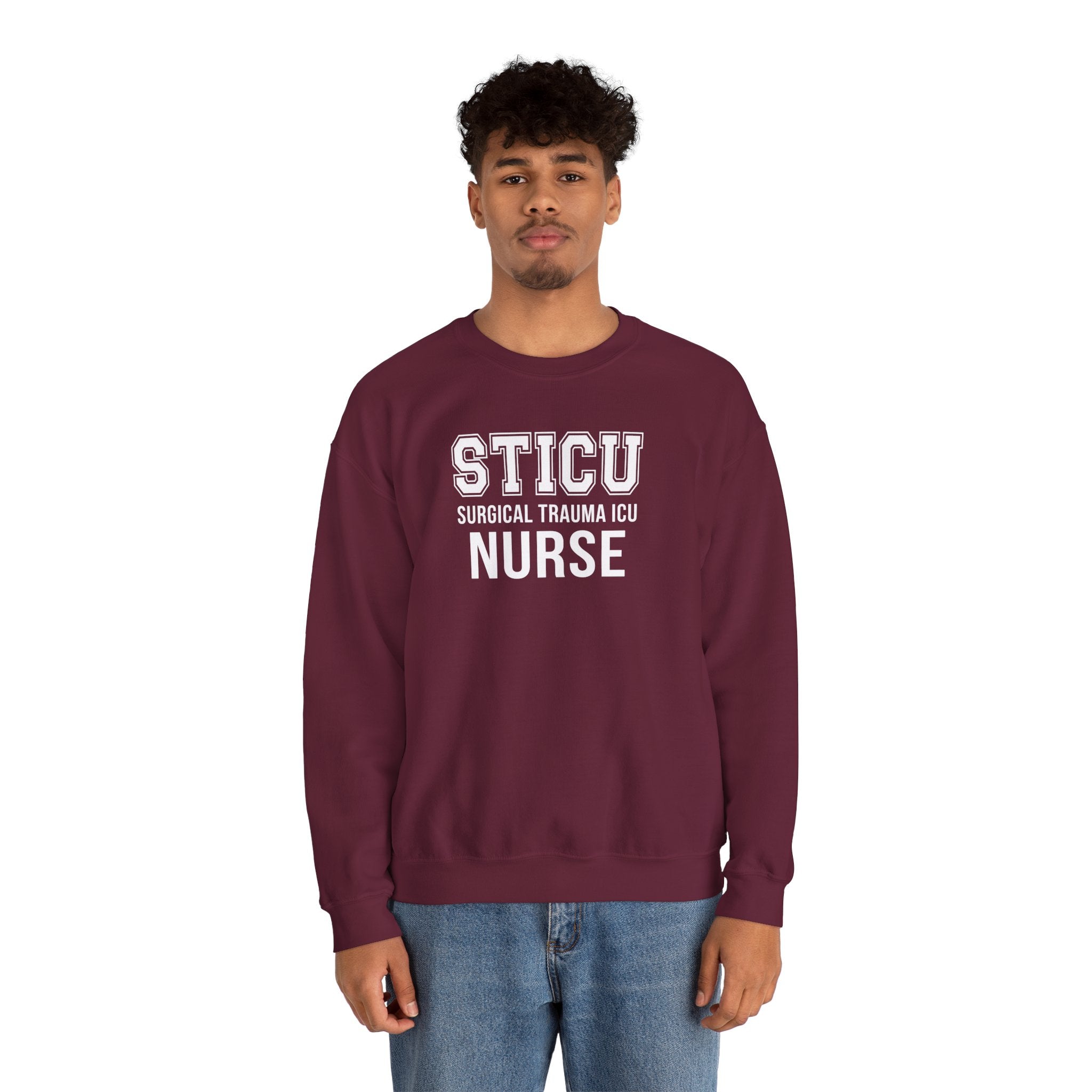 STICU Nurse Sweatshirt - Surgical Trauma ICU Crewneck for Nurses