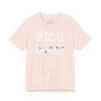 PICU Nurse T‑Shirt — Cute ICU Neonatal Nurse Tee (Baby Paw Icons)