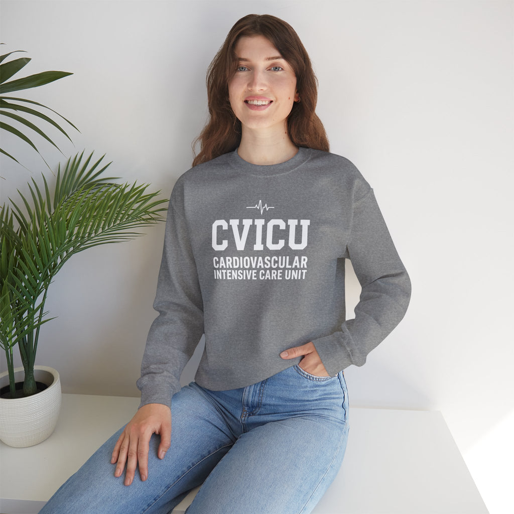 CVICU Crewneck Sweatshirt – Cardiovascular Intensive Care Unit Pullover