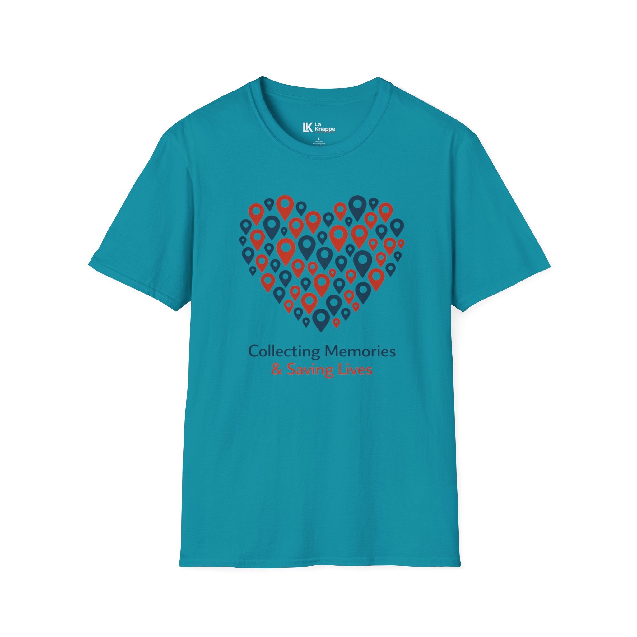 Travel T-Shirt – "Collecting Memories, Saving Lives" Graphic Travel Nurse Tee