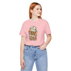 Nurse Coffee Cup Tee — "Fueled by Caffeine and Caring" Retro Nurse Graphic T‑Shirt Nursing Student Tees Student Nurse
